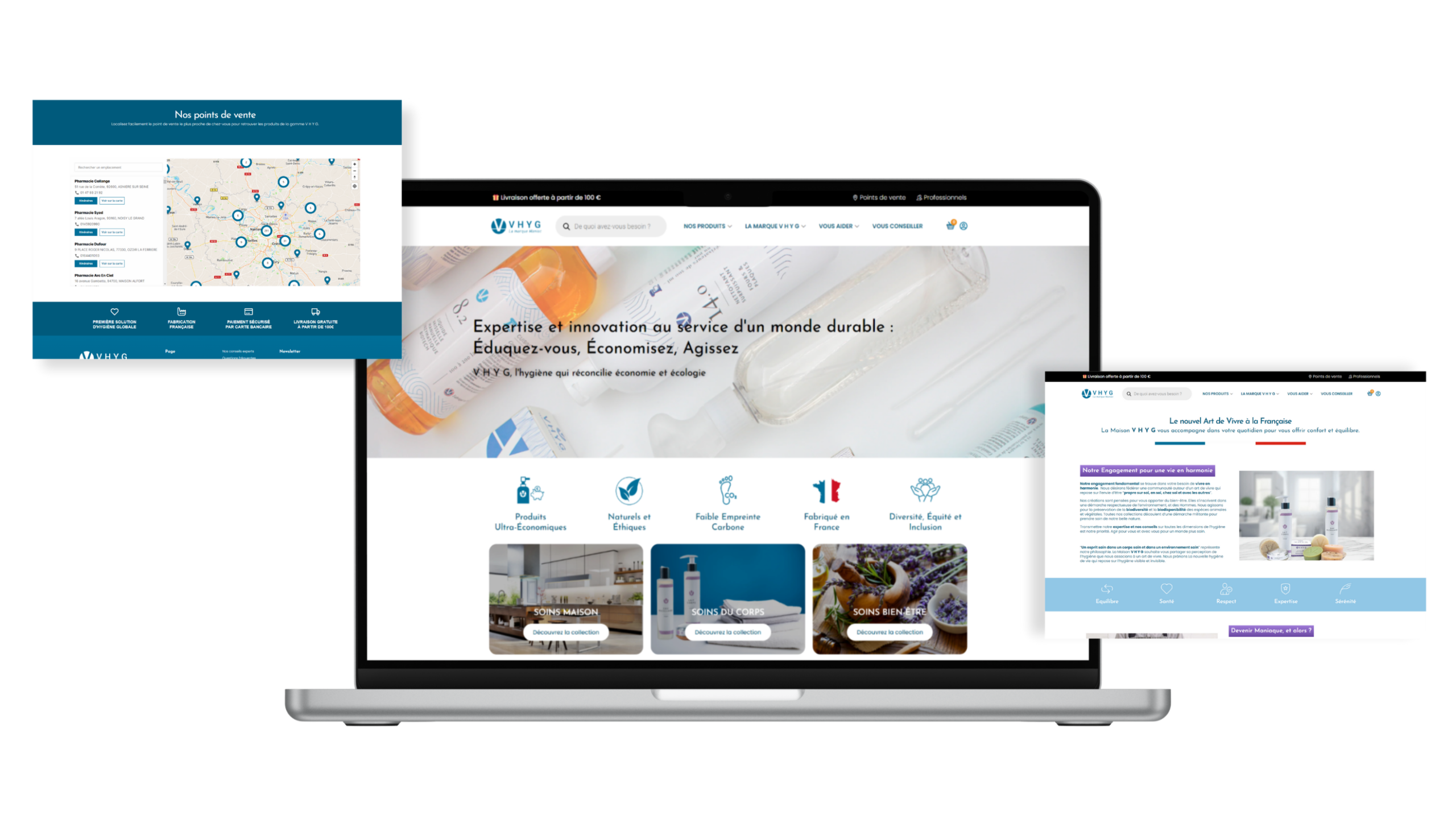 Site e-commerce moderne exemple - Netivia