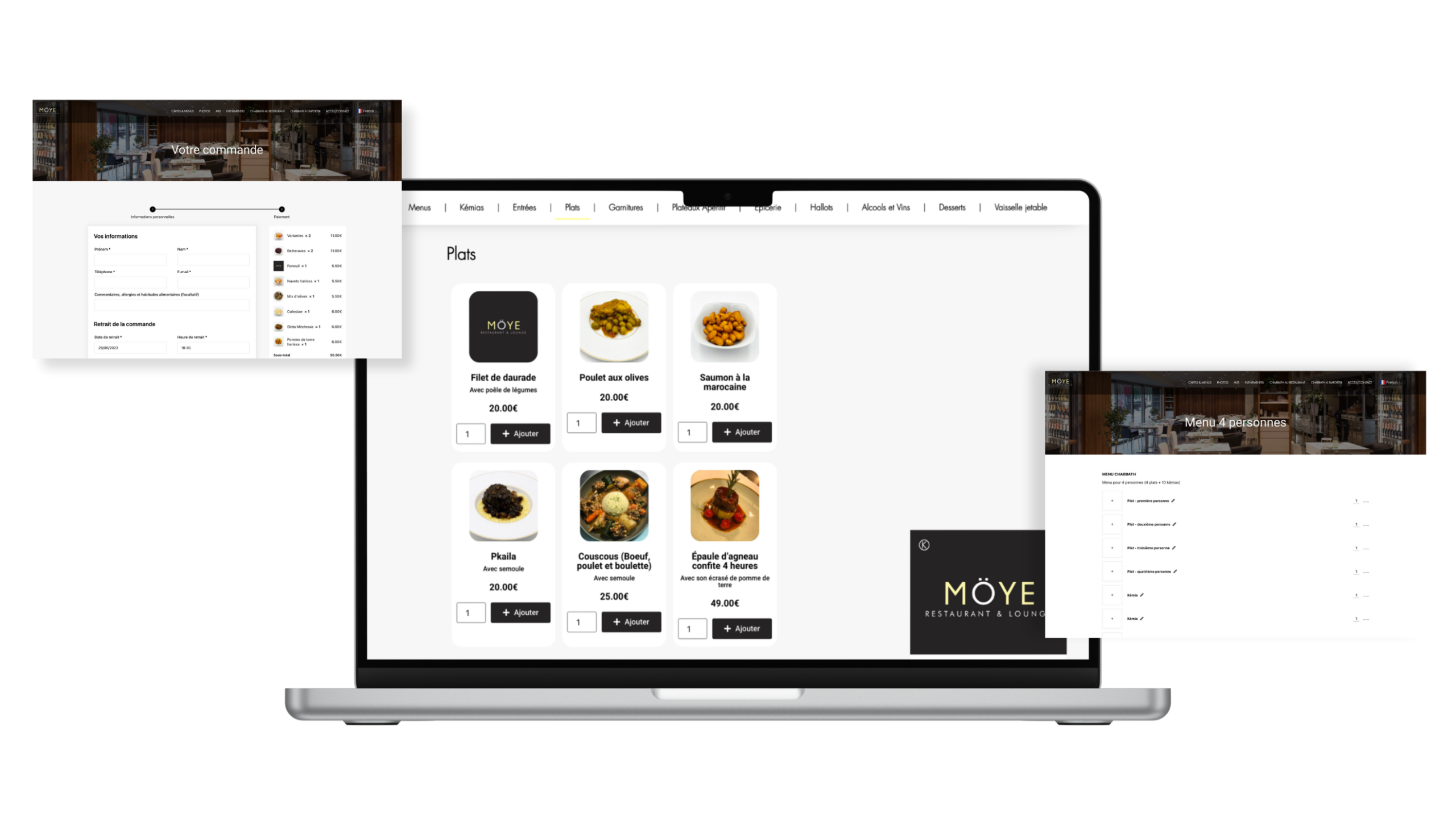 Site e-commerce restauration exemple - Netivia